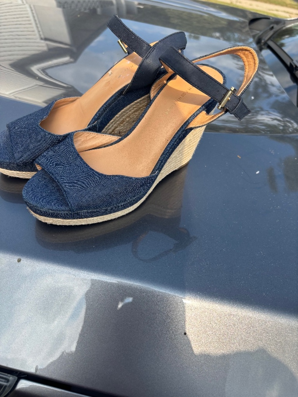 TOMMY HILFIGER SANDALS—Blue